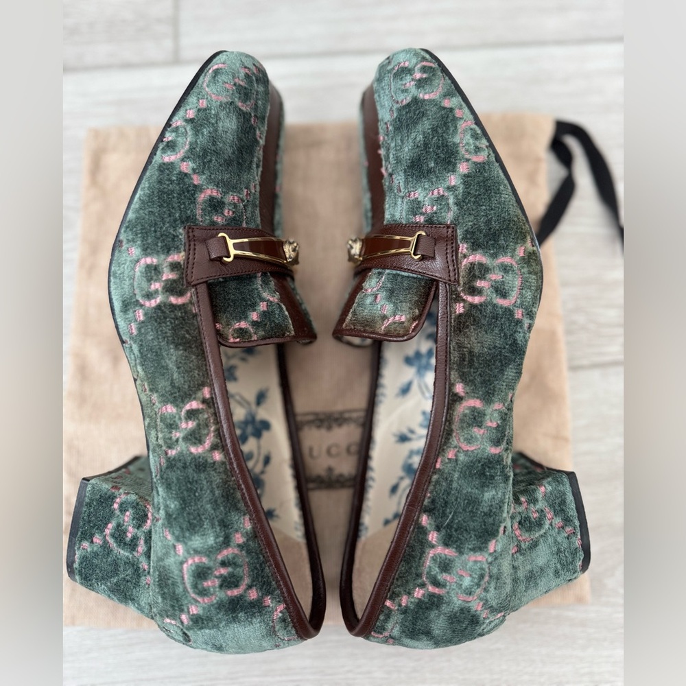Gucci Green and Brown Women's Pumps - Picture 7 of 13